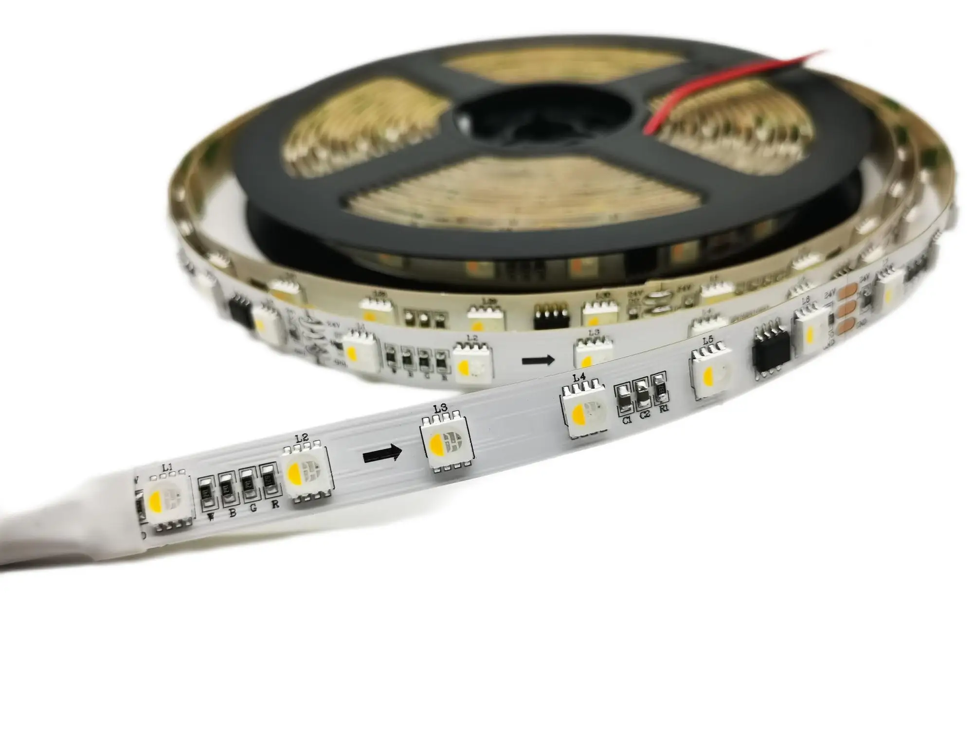 Адресная полноцветная светодиодная лента UCS2904 5050RGBW DC24V 60 светодиодный/10IC/m
