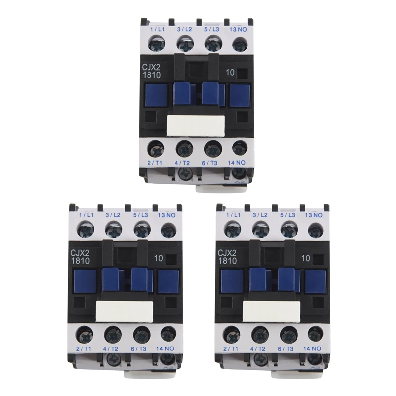 

New-3X контактор переменного тока 1NO AC 220V 50/60Hz катушечное реле стартера двигателя 32A 3-фазное-полюсное