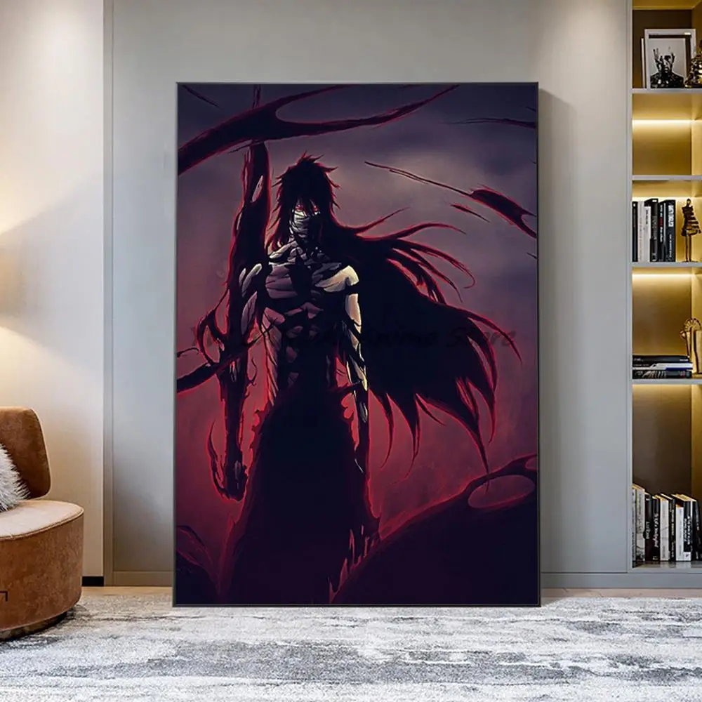 

Japanese anime BLEACH Cool Canvas paintings Prints Manga aesthetic Anime figure poster Pictures room decor Cuadros Decorativos