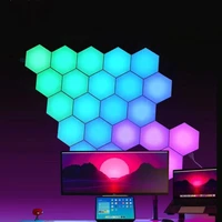 new 3 6 pcs touch sensor led night light sensitive hexagonal led quantum lamp modular hexagons creative decoration wall lamp