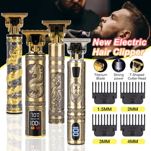 T9 Electric Hair Clipper Hair Trimmer For Men Rechargeable Electric Shaver Beard Barber Hair Cutting Machine For Men Hair Cut