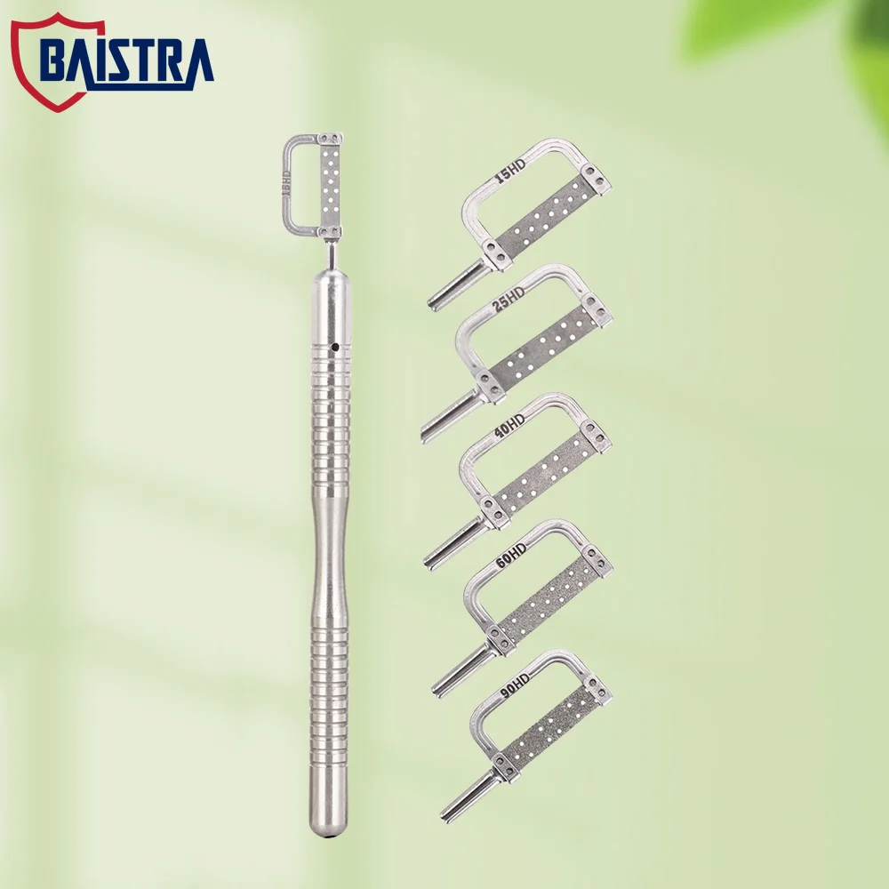 

BAISTRA Dental Orthodontic Interproximal Enamel Reduction Strips 15-90HD Polishing Strip Handle Dentist Handpiece Tools