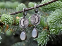 vintage fashion silver moon cloud earrings water drop earrings wholesale jewelry for women girl