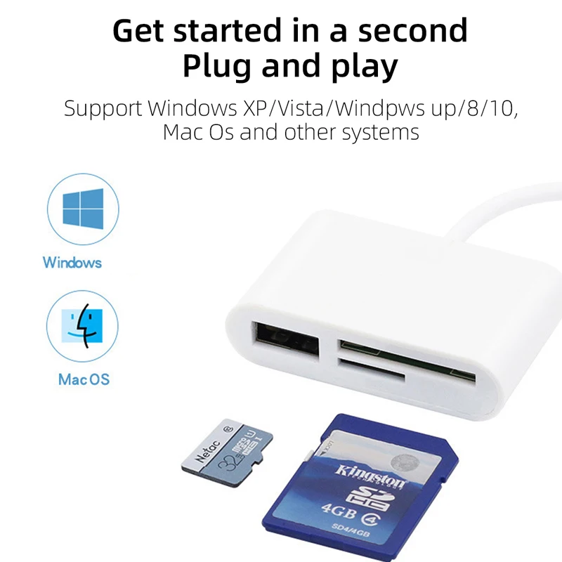 USB OTG адаптер Micro Type C кардридер SD/TF устройство для чтения карт памяти Macbook