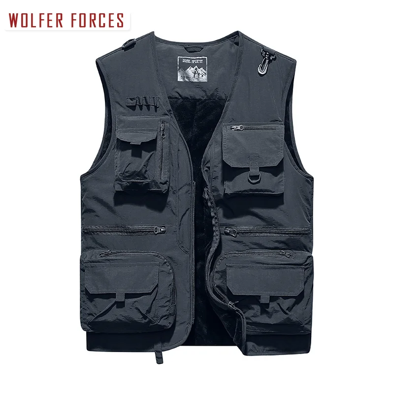 

Vests & Waistcoats Fishing Vest Men's Clothing Tactical Fishing Wear Bigsize Elegant Tools Pocket Casual Fashionable Luxury