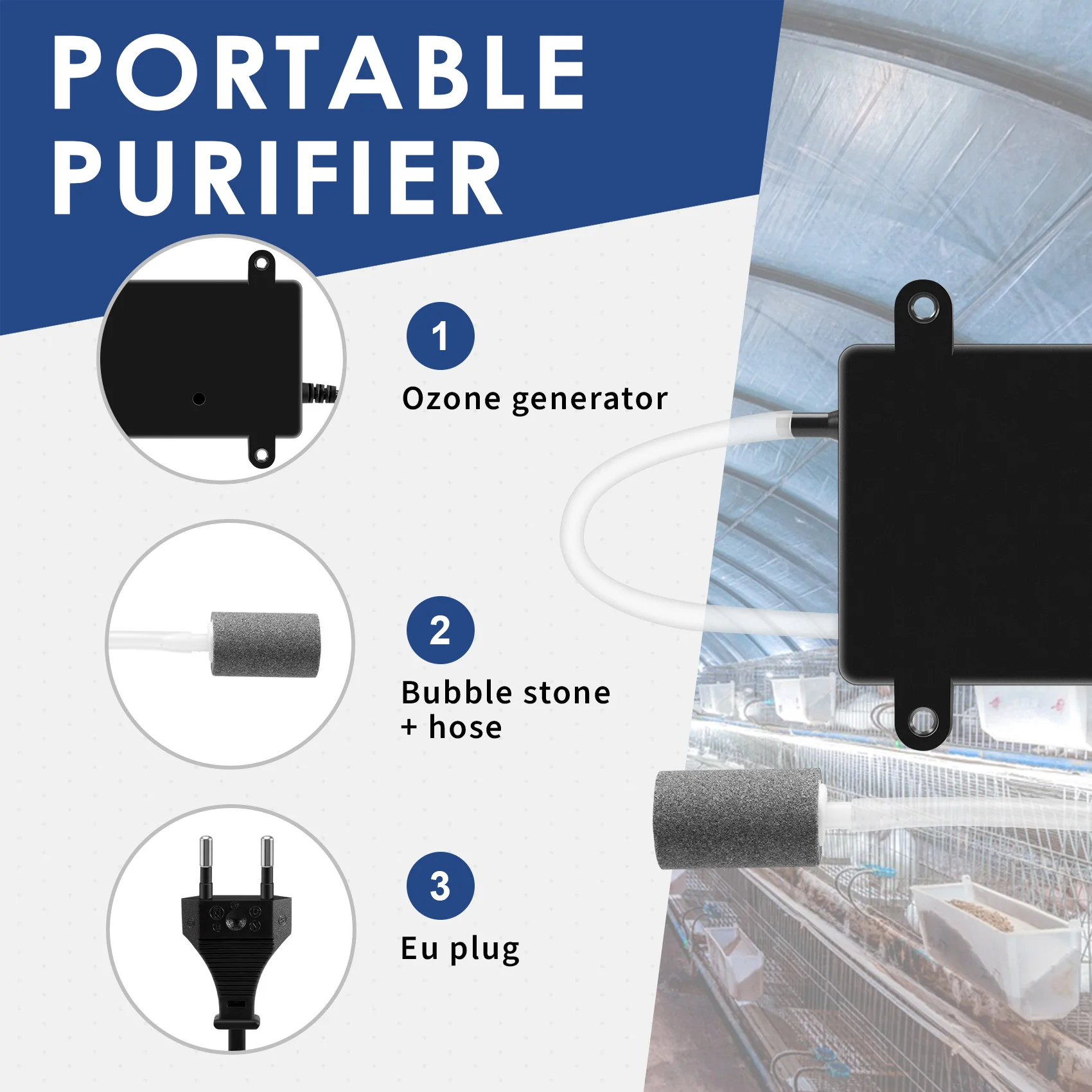 Генератор озона 1000 мг озонатор очиститель воды и воздуха для фруктов овощей