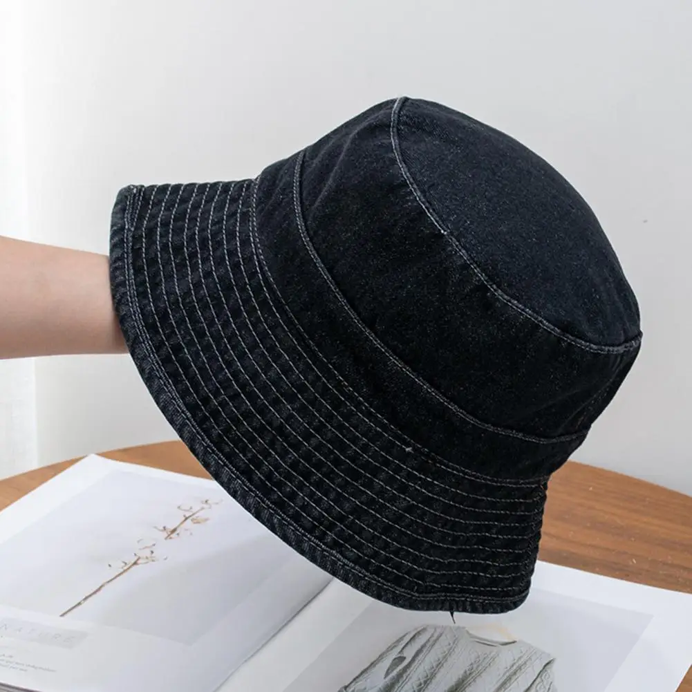 

Стильная Складная джинсовая Рыбацкая шляпа в стиле хип-хоп для мужчин и женщин, ковбойская шляпа, легкая одевающаяся