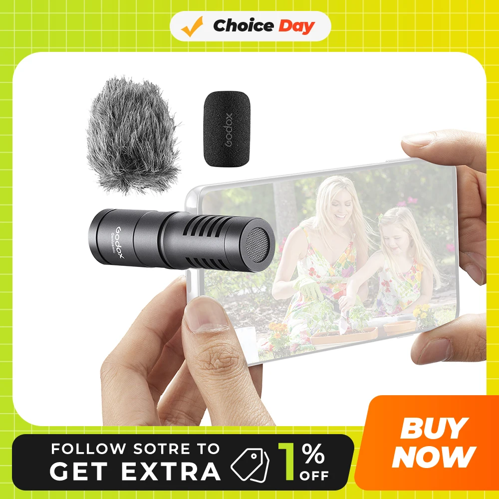 Godox Geniusmic 3 5 мм UC LT супер-доброжелательный микрофон для мобильного телефона