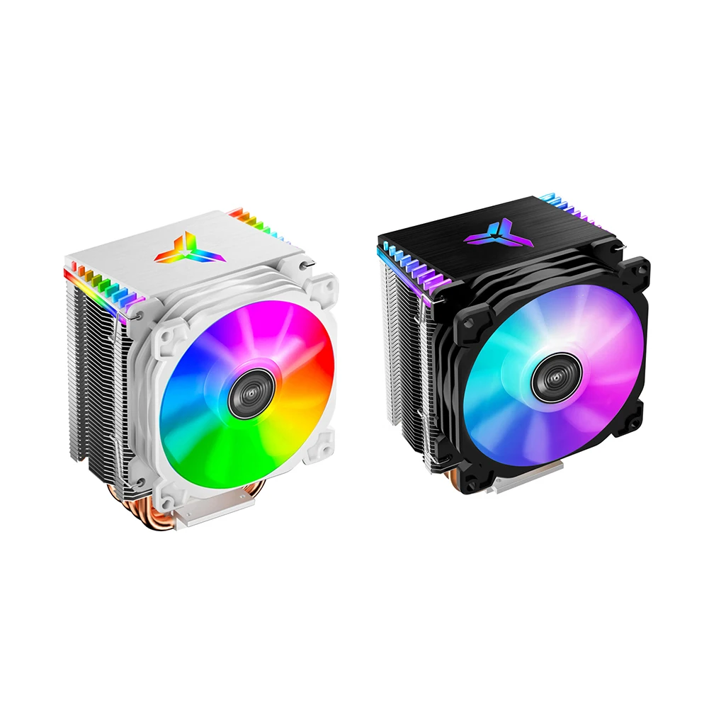 

JONSBO CR-1400 PWM 4Pin 12V Computer PC Case Fan 5V 3Pin ARGB 4 Heat-pipes Tower CPU Cooler Radiator Cooling Fans For Intel AMD