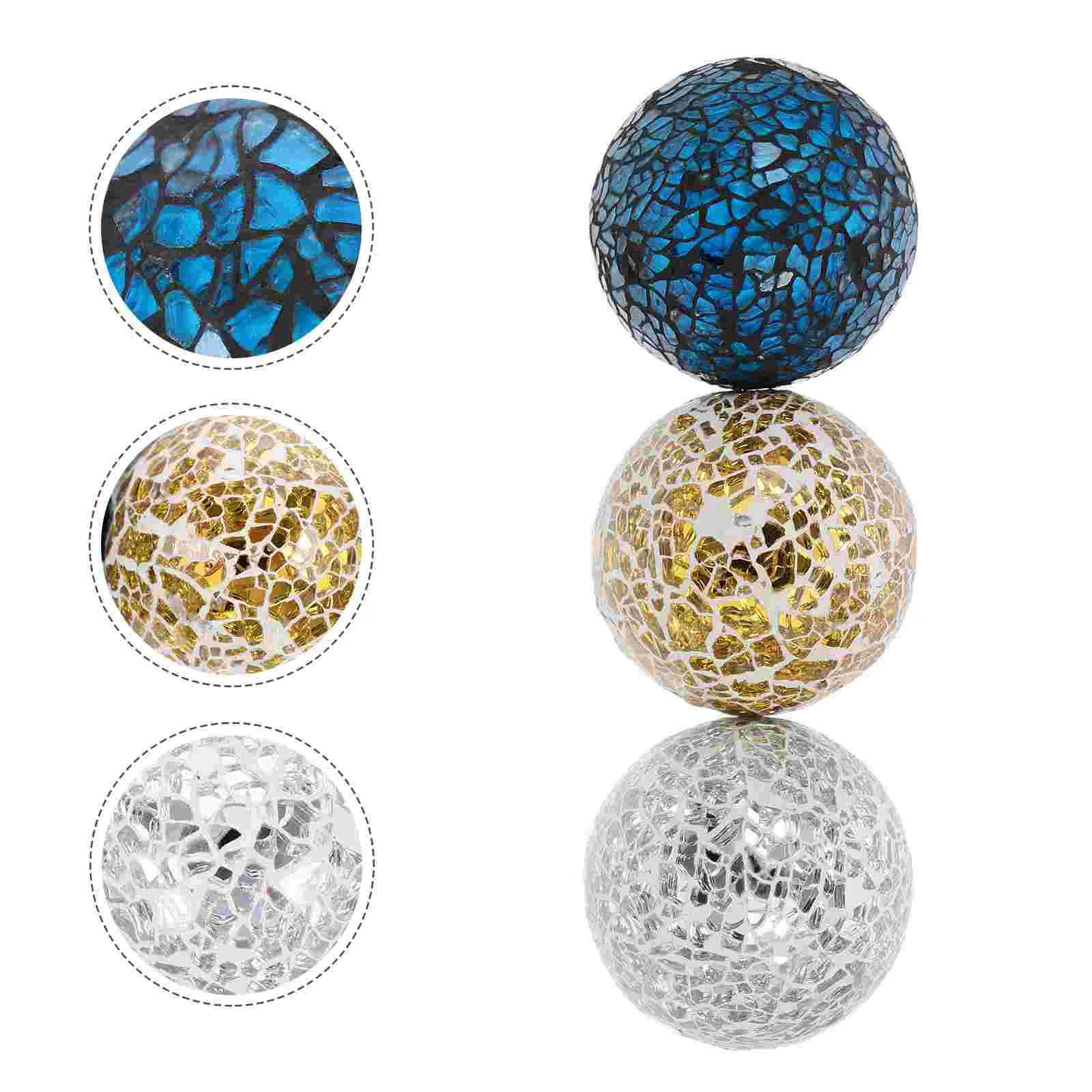 

Ballmosaic Decorative Sphere Filler Mirror Disco Orbs Bowl Hanging Centerpiece Table Decor Gazing Vase Ceramic Party