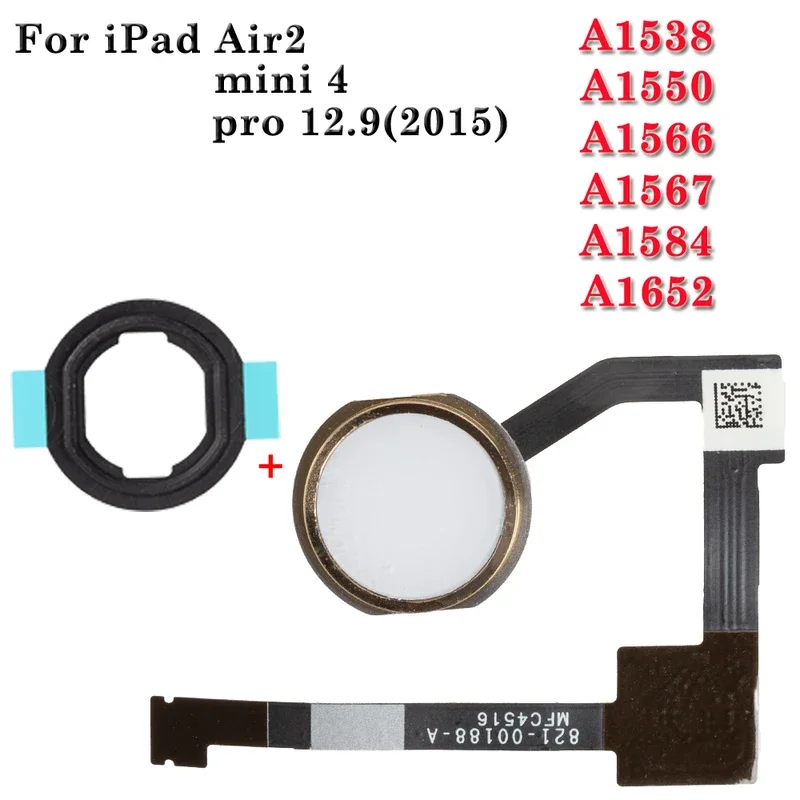 Кнопка домой гибкий кабель для iPad mini 4 air 2 Pro 12 9 2015 A1538 A1550 a1566 A1567 a1584 a1652 Главная