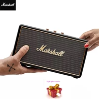 marshall stockwell i marshall rock subwoofer portable wireless bluetooth speaker retro audio black gold standard edition