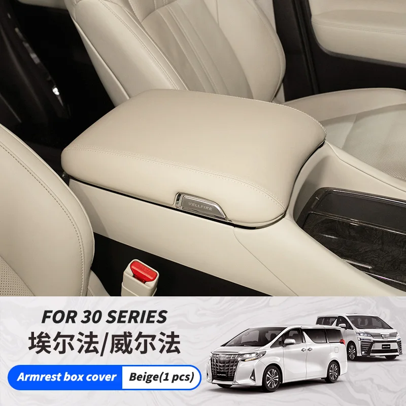 

Для Toyota Alphard Vellfire 30 Agh30 Series 2015-2023 гг., центральный подлокотник, кожаный защитный чехол от царапин, аксессуары