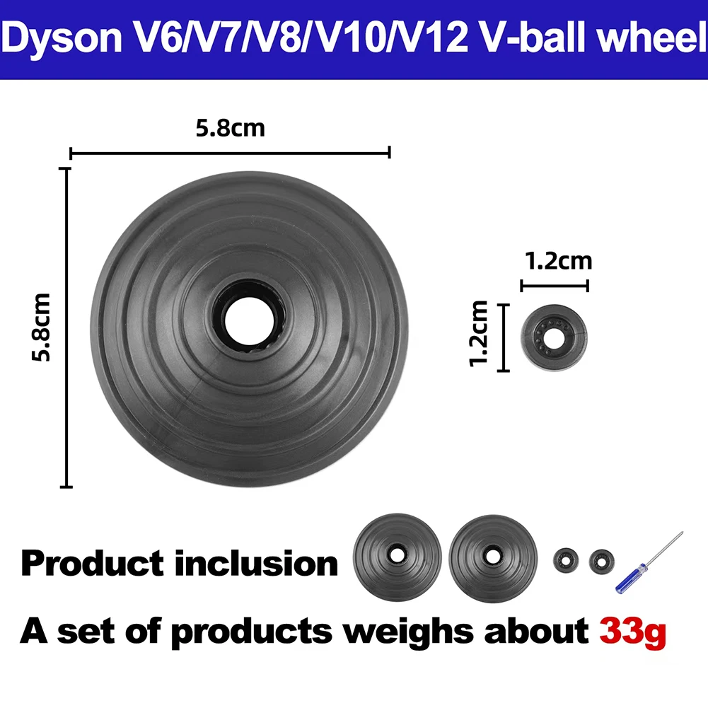 

2 Set V-ball Wheel Accessories For 966817-01 Roller Screws For DC48 DC62 SV03 SV05 SV09 SV12 V6 Vacuum Cleaner Spare Parts