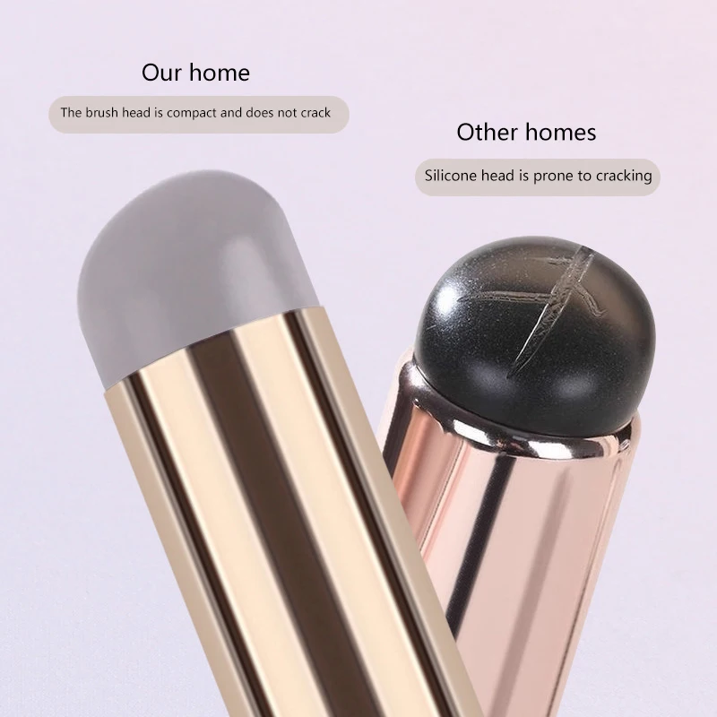 Силиконовая кисть для губ с крышкой круглая головка макияжа аппликатор губной