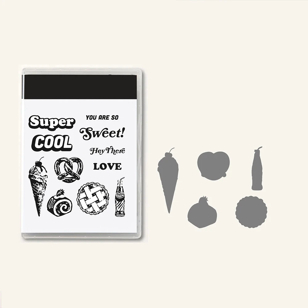 

New Arrival Super Cool Phrase Metal Cutting Dies Sets and Clear Stamps for DIY Scrapbooking Card Crafts Making Photo Album Decor