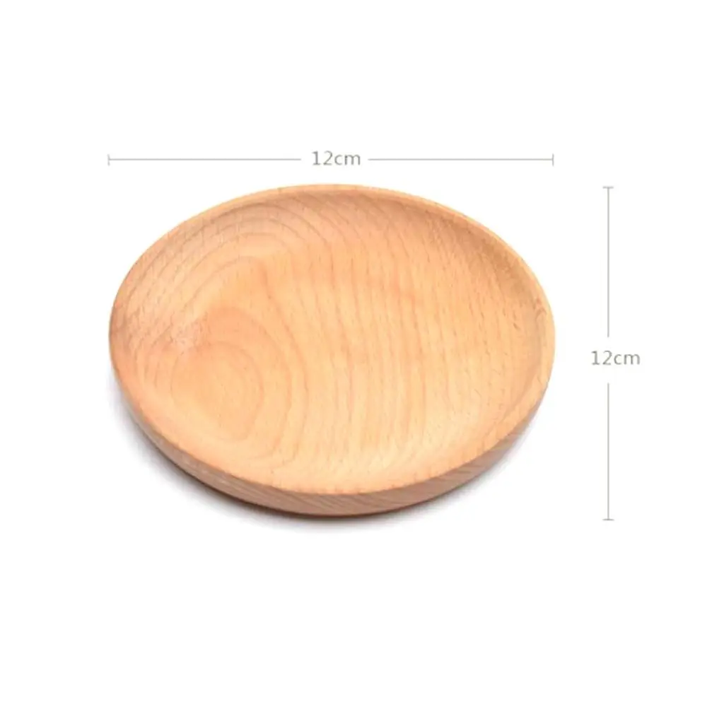 Деревянная посуда из бука закуски фрукты торт десертные тарелки сервировочный