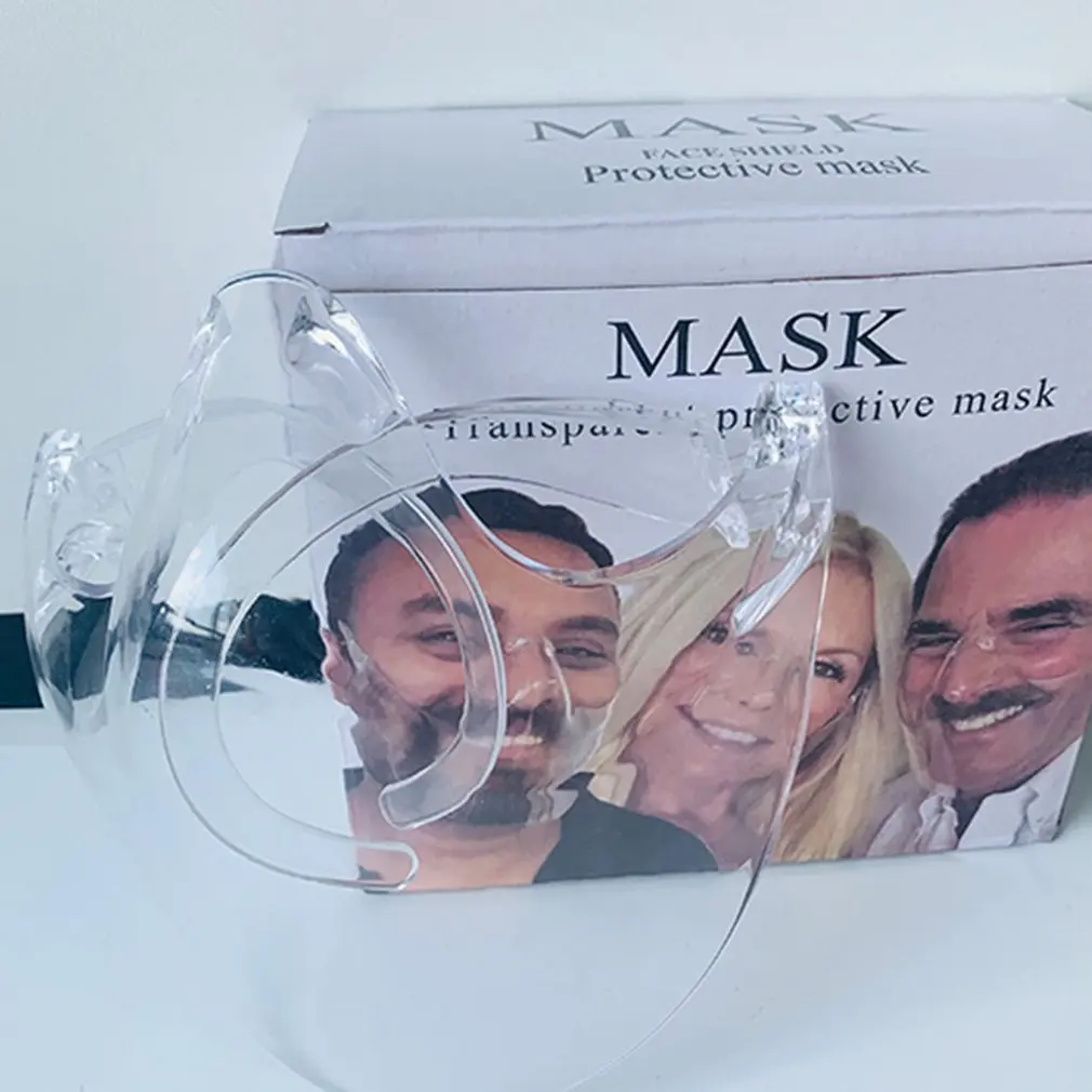 Protective Mask PC Material Anti-dropping Anti-smog Convenient Face Shield Head-mounted Transparent Mask