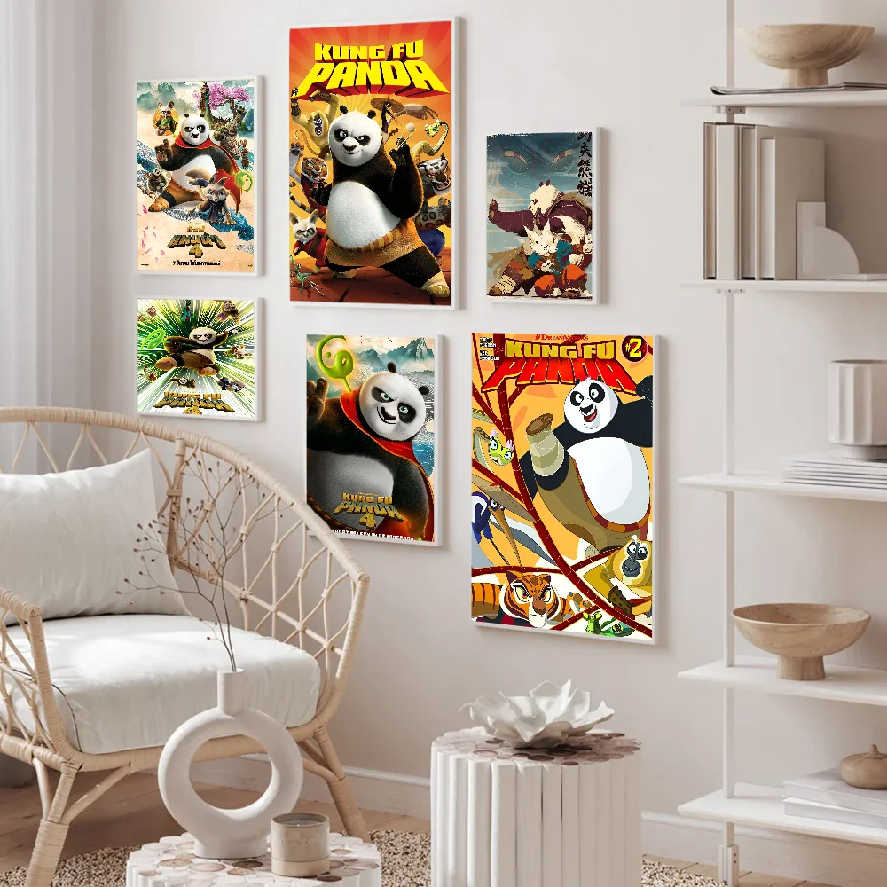 B-BEAST K-KINGDOM K-Kung F-Fu Panda аниме постеры липкие белые бумажные принты произведения