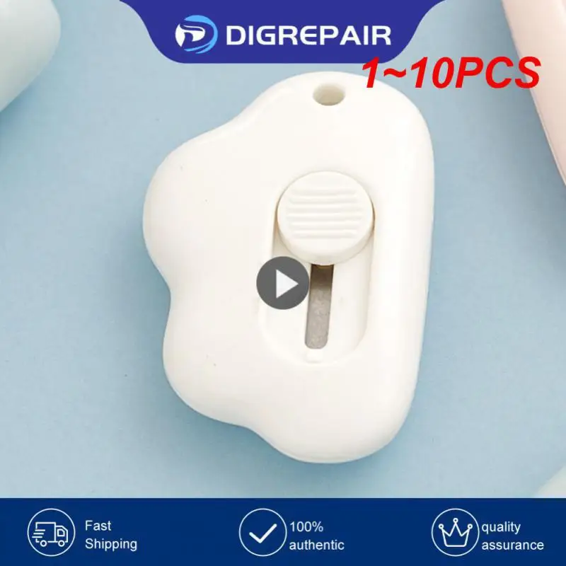 

1~10PCS Cute Rabbit Cloud Color Mini Portable Utility Knife Paper Cutter Cutting Paper Razor Blade Office Stationery Cutting