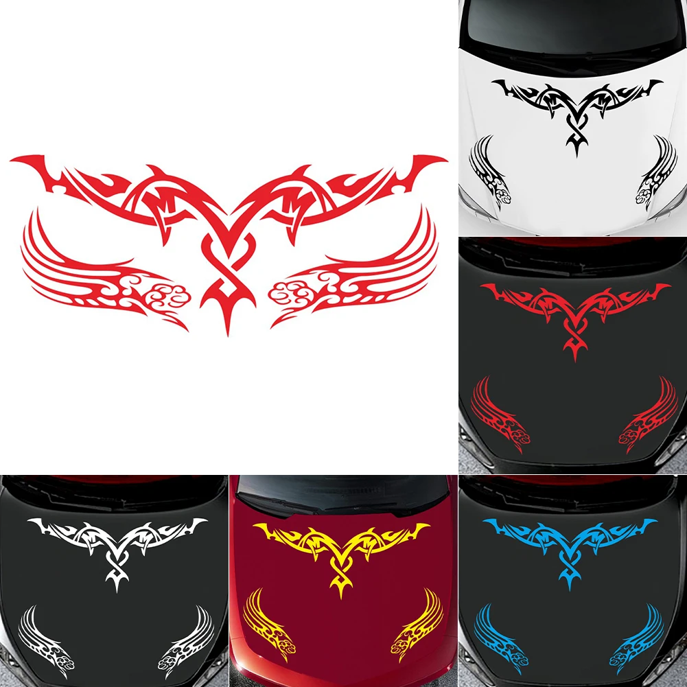 

DIY Car Engine Hood Bonnet Sticker Car Decals Racing Stripes Decals Decor PVC Vinyl Auto Parts Car Styling Accessories