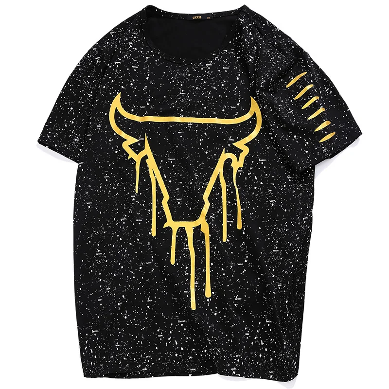 

Женская футболка с коротким рукавом и принтом, размеры 6xl, 7xl, 8xl
