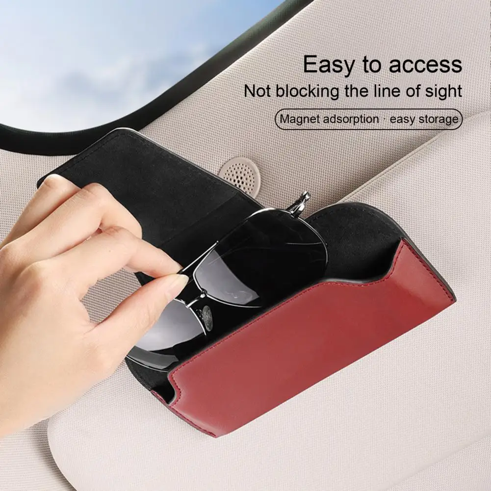 

Car Glasses Case Auto Sun Visor Glasses Holder Sunglasses Clip Card Ticket Holder Universal Multi-Function Car Accessories