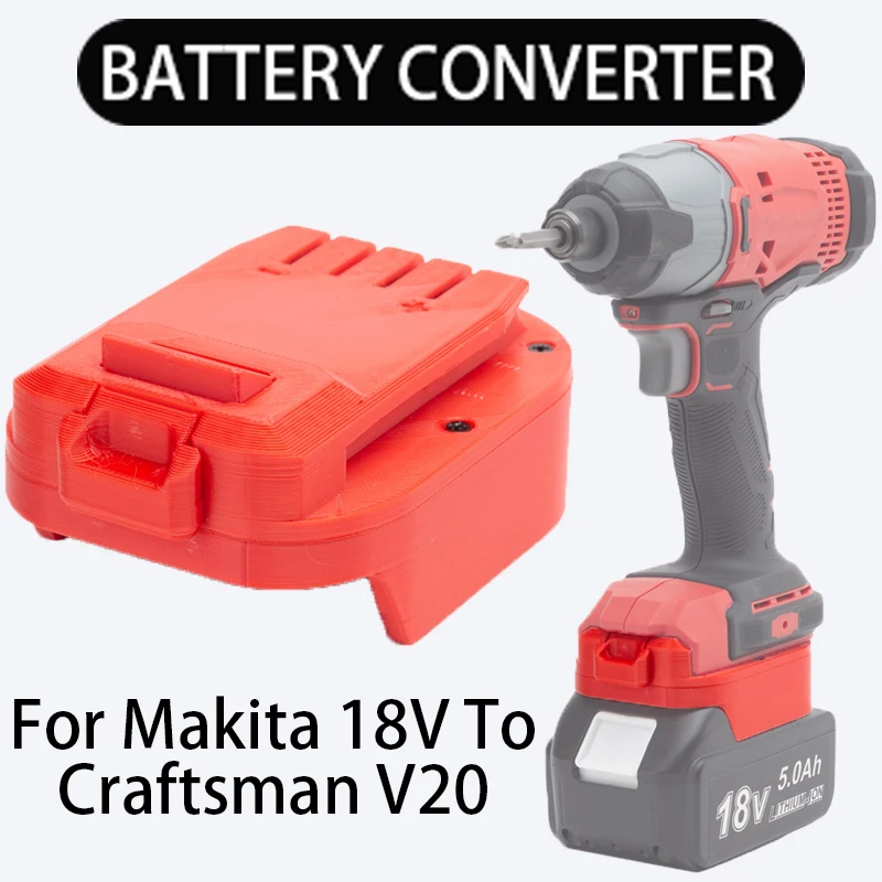 

Adapter for Makita 18V to Craftsman V20 Li-Ion Battery Converter Power Tool Accessories Compatible with Craftsman Tool Series