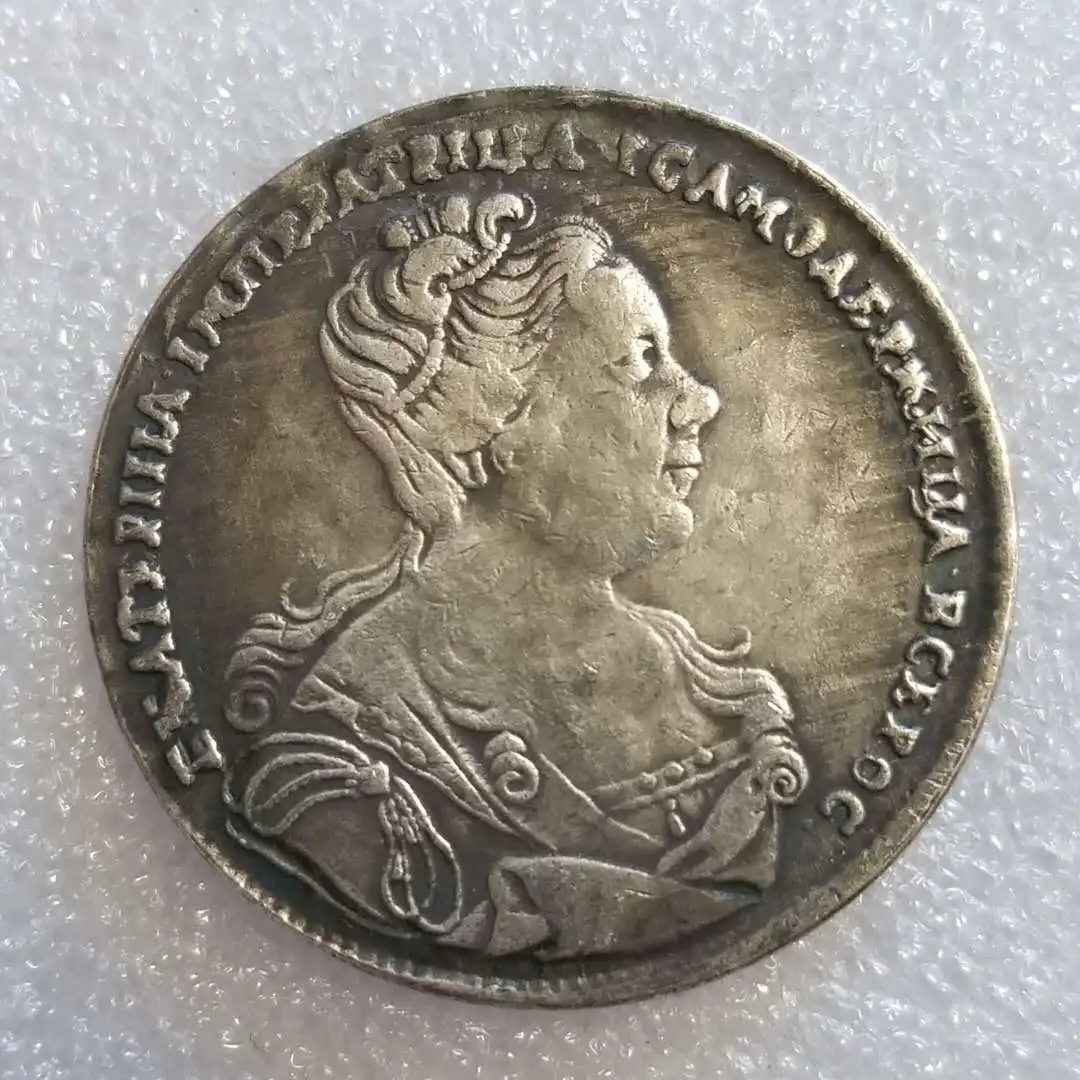 

Россия 1727 винтажные золотые и серебряные монеты, домашний декор, монеты на удачу, волшебные коллекционные предметы, альбом, монеты, рождеств...