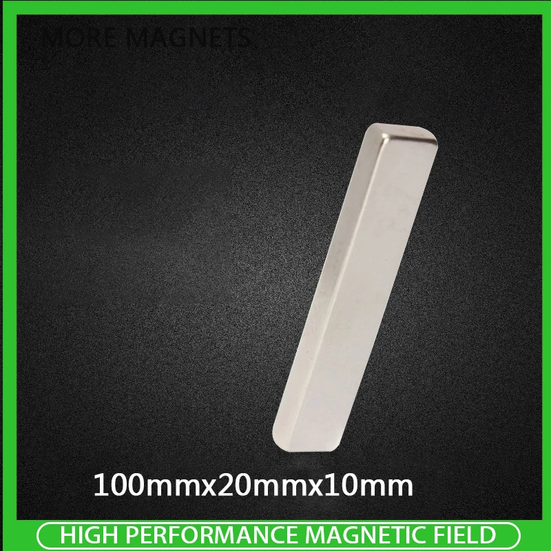 

1/2/3/5PCS 100x20x10mm Block Powerful Magnets Long Sheet Neodymium Magnet 100mm x 20mm x 10mm Strong Permanent NdFeB Magnets