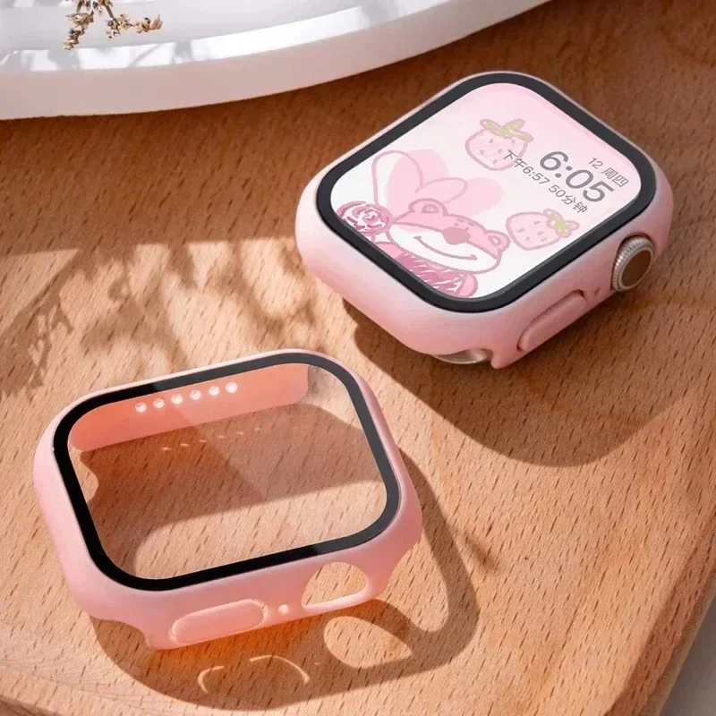 Gehard Glas + Hoes Защитный Чехол Для Apple Watch Серии 9/8/7 Совместимый С Моделями 45 Мм/41 Мм