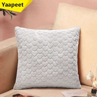 new plush cushion cover 45x45cm heart shape fur pillow cover for living room home decor pillowcase decorative cushion covers
