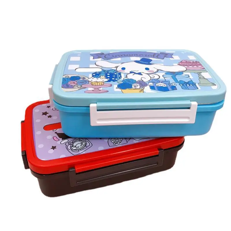 

Новый милый Ланч-бокс с аниме мультяшным рисунком из нержавеющей стали 304 с двумя отделениями