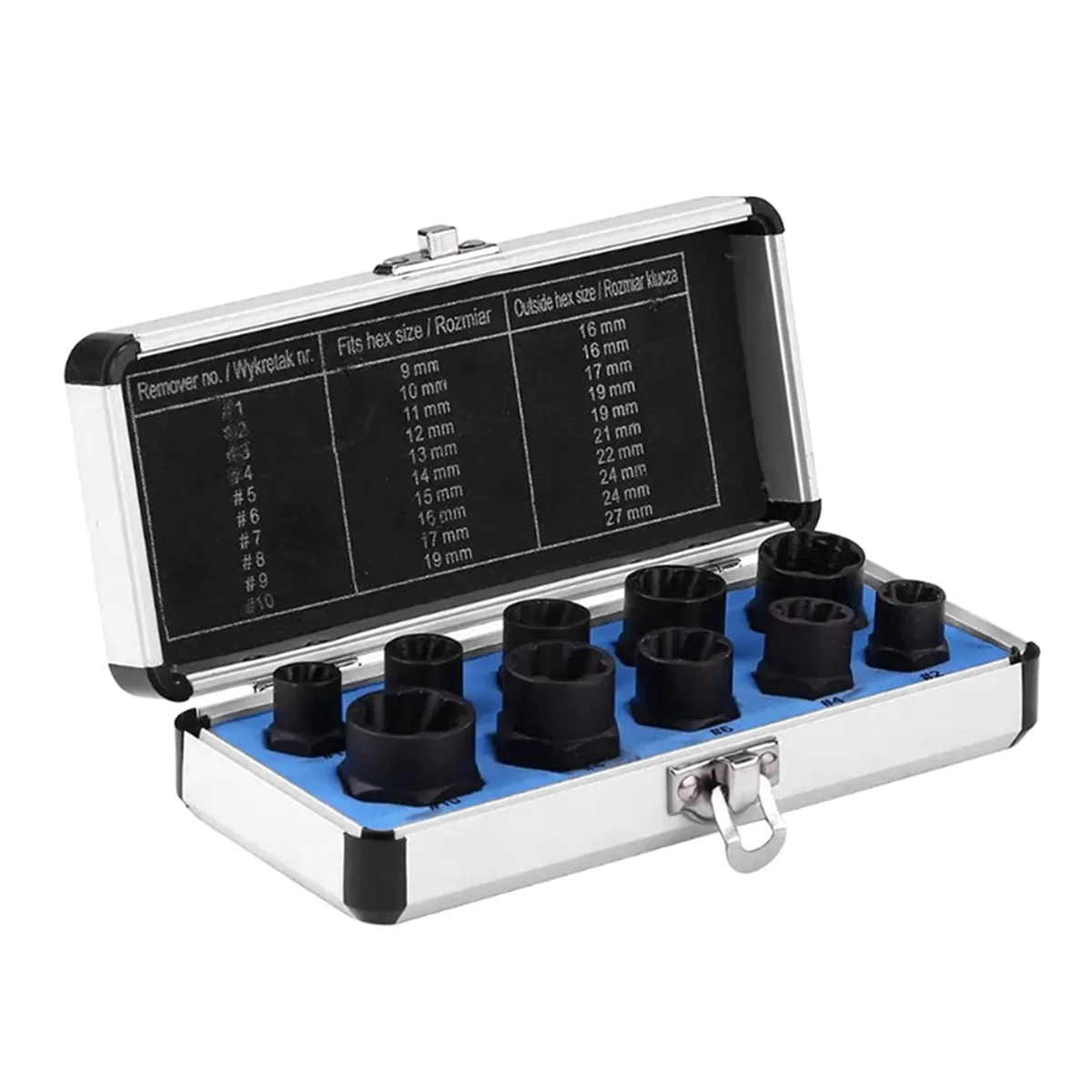 Набор из 10 элементов для извлечения сломанных винтов