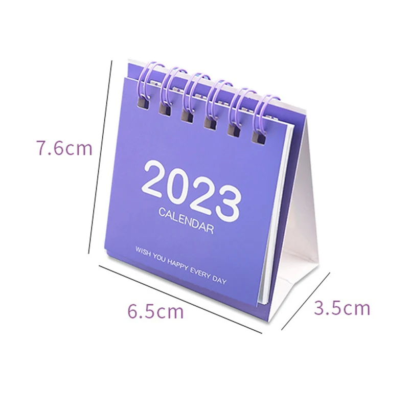 

2023 Cute Creative Mini Desk Calendar Decoration Stationery School Supplies Kawaii Desk Calendars Office Supplies