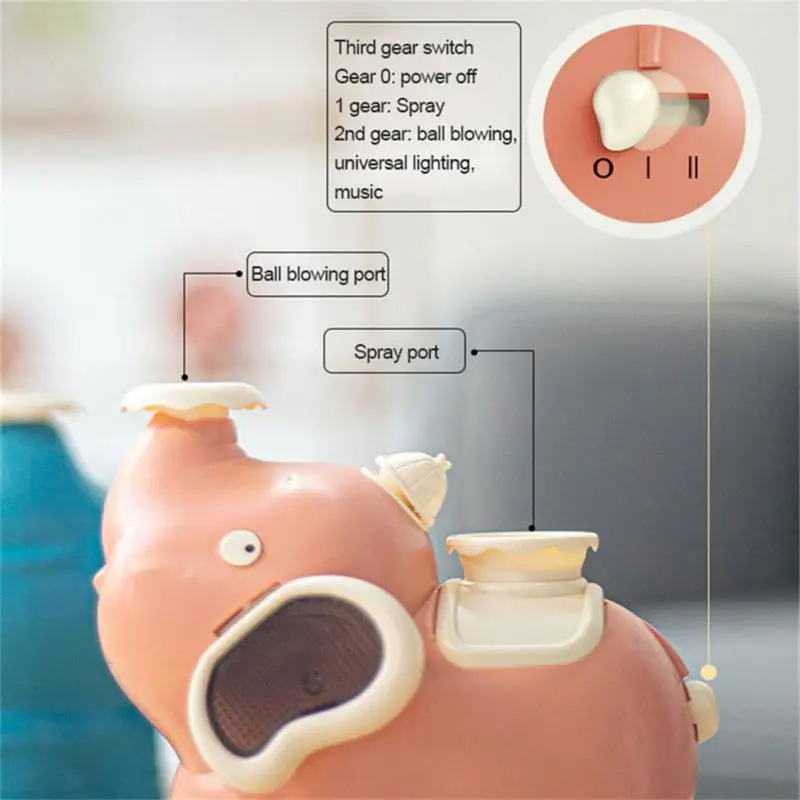 

New Cute Fun Spray Baby Elephant Blowing Ball Electric With Light Music LED Light Toys Gift Spray Toy Summer Play Water 2022