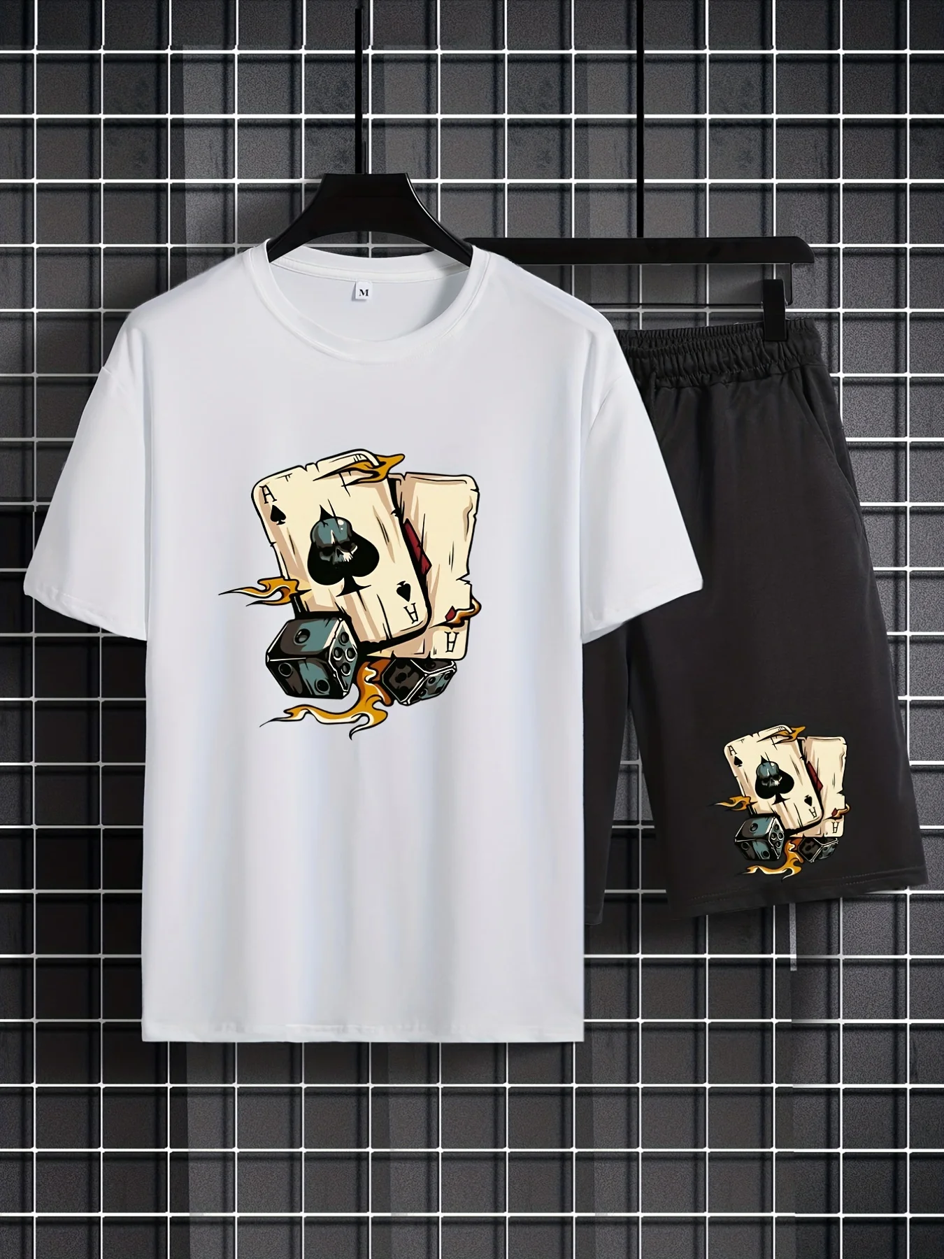 Летний уличный Мужской комплект с лопаткой в виде игральных костей Удобная