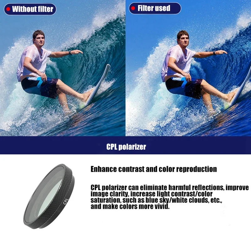 Фильтр для объектива камеры Insta360 GO3S CPL ND8 ND16