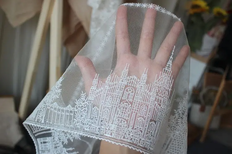 Кружевная отделка с вышивкой из мягкой сетки аксессуары для одежды кружевная