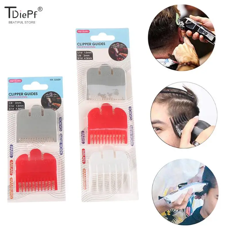 

2/3Pcs Replacement Limit Comb Guards Cutting Guide Guide Combs Non-toxic Comfort Durable Hair Clipper Barber Hair Trimmer Tool