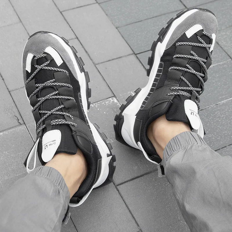 Hot Sale Fashion Adult Casual Sneakers Cushioning Men's Running Shoes Wear Resistant Athletic Teenagers Shoes Male Walking Shoes