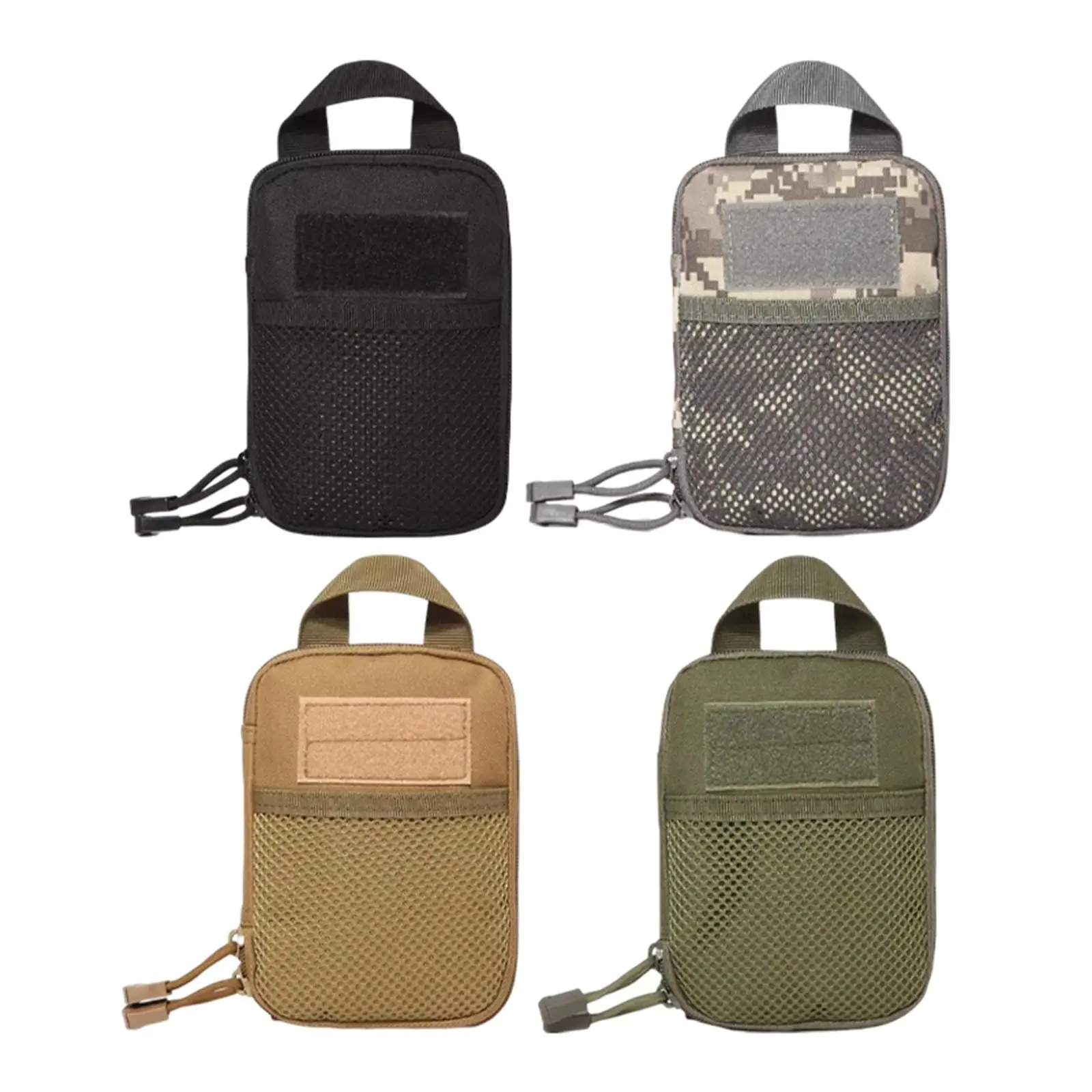 

Portable Pouch Comfortable Multipurpose Buckle Design Wallet Waist Bag for Card Change Outdoor Activities Fitness Mountaineering