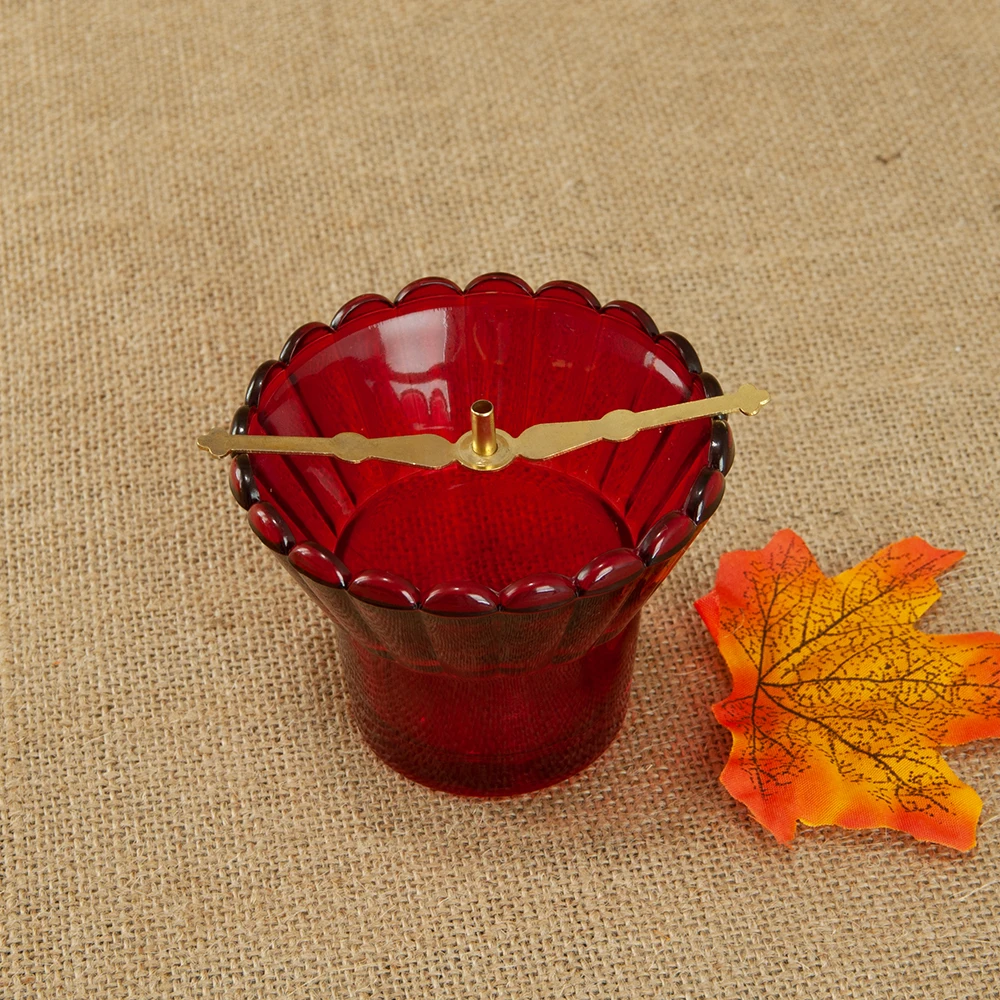 Православный подсвечник церковный Иисуса жертвенный с масляной стеклянной