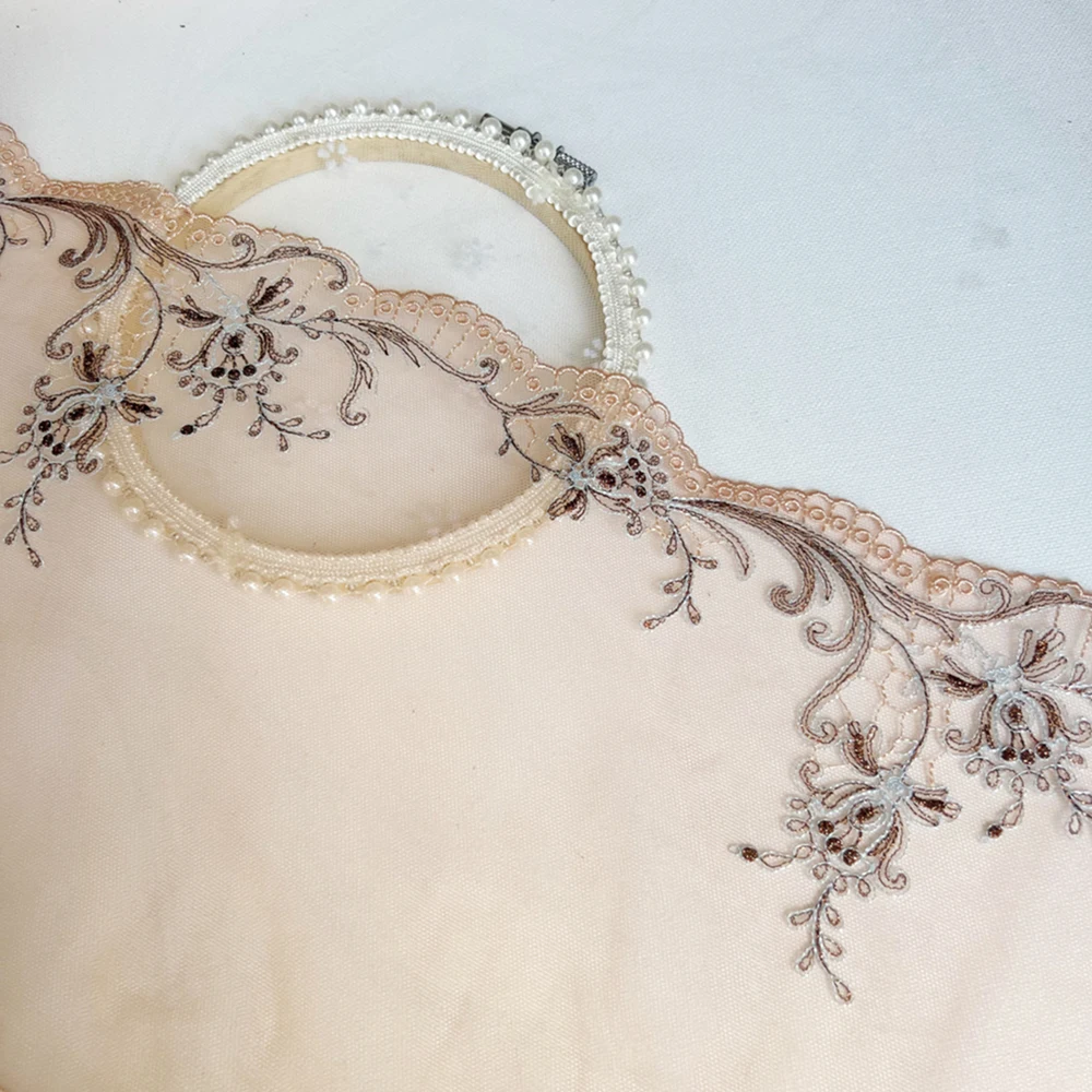 6 ярдов, 19 м, оранжевая сетчатая кукла, кружевная ткань, Швейные аксессуары, рукоделие, материал одежды ручной работы, «сделай сам», одежда H15