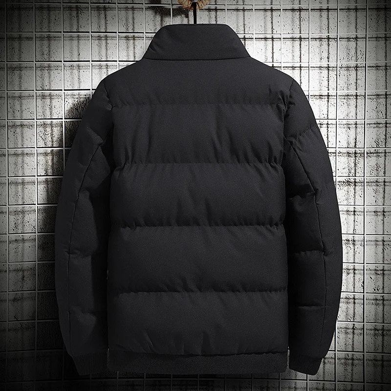 Winter Coat Simple Stand-up Collar All-match Self-cultivation Cotton Clothes Thickened Korean Clothes Trendy Bread Clothes