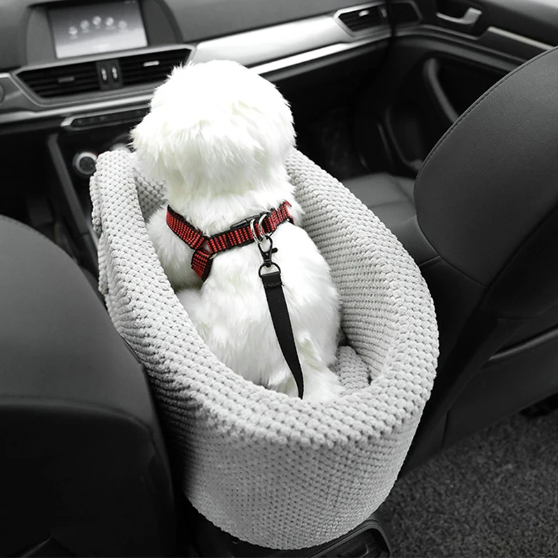 

Переносное автомобильное сиденье для домашних питомцев, нескользящий подлокотник с центральным управлением, для маленьких собак и кошек, д...