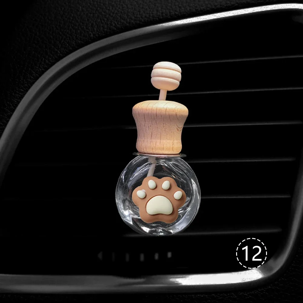 

Автомобильный ароматизатор, пустая стеклянная бутылка, милый автомобильный освежитель воздуха, флакон для духов, зажим для вентиляционного отверстия, ароматерапия, диффузор эфирных масел