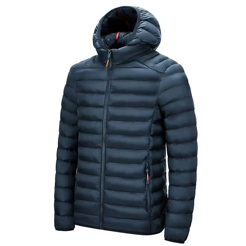 Men's All-Season Ultra Lightweight Packable Down Jacket Water and Wind-Resistant Breathable Coat Big Size Men Hoodies Jackets