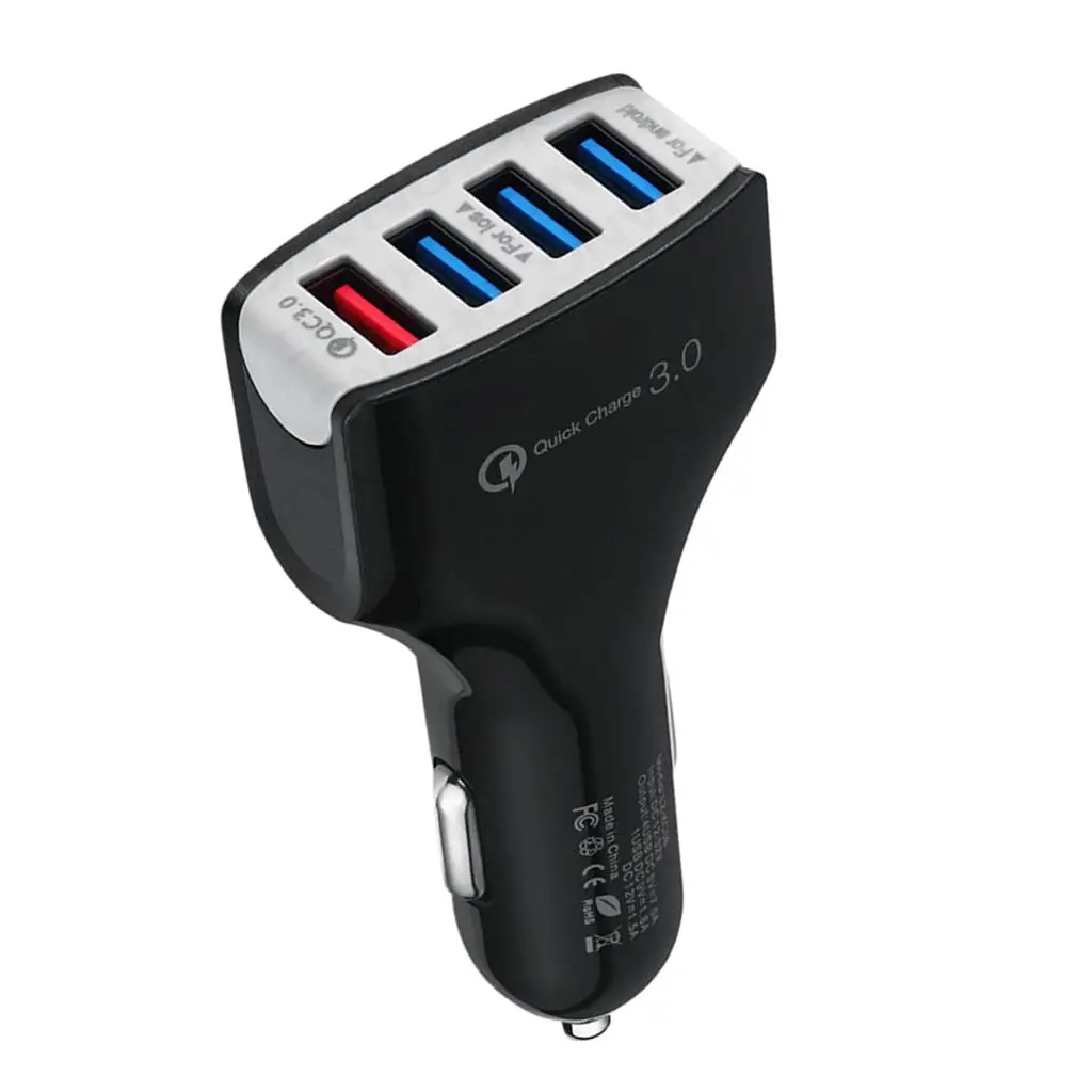 

QC 3,0 Быстрая зарядка 4 порта USB быстрое автомобильное зарядное устройство адаптер для смартфона 35 Вт
