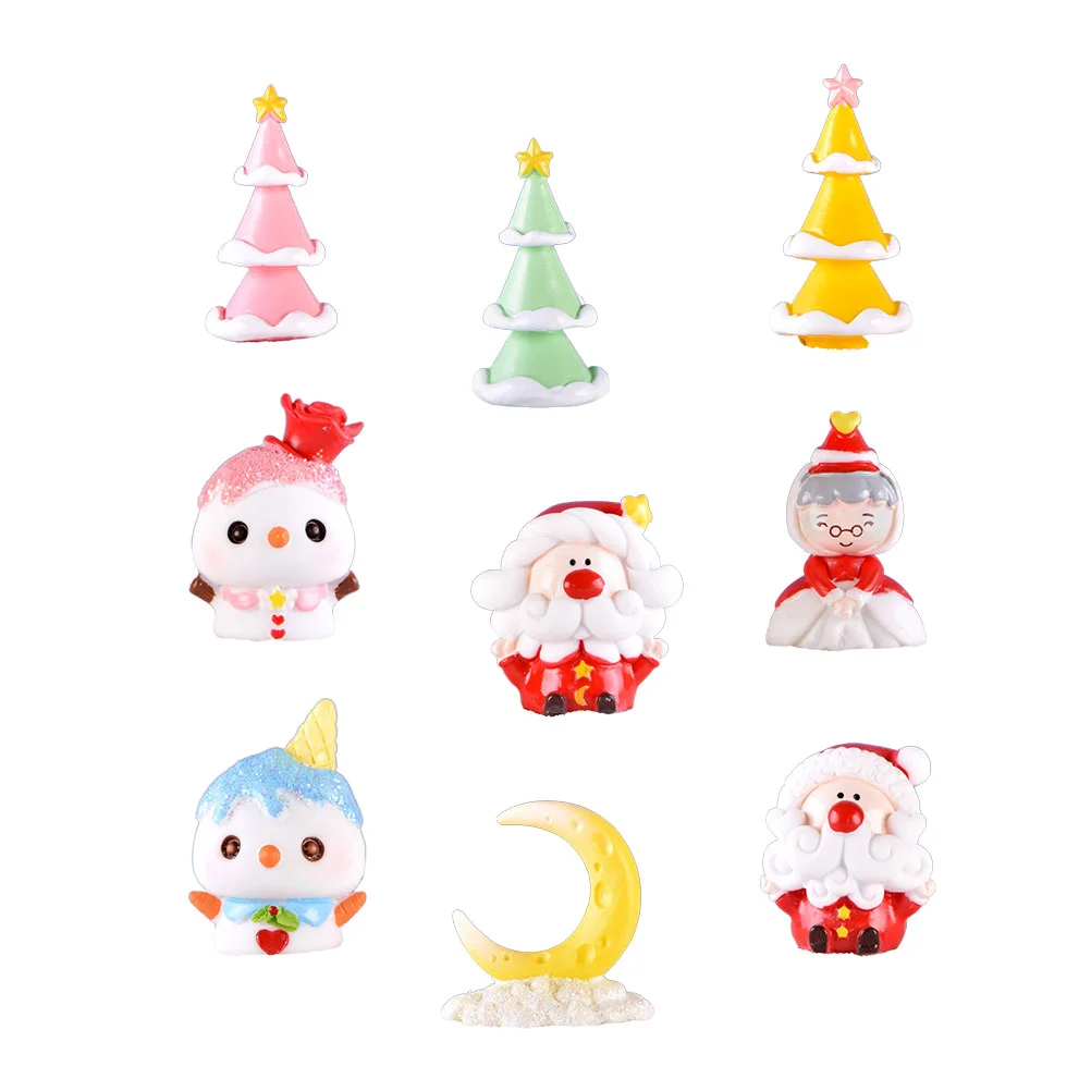 

Pcs Resin Ornament Portable Christmas Artificial Landscape Decoration Layout Props Desktop Adornment for